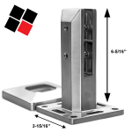 پایه اسپیگات نرده شیشه ای